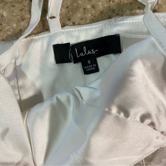 NWOT Lulus Time to Fly White Butterfly Lace-Up Midi Dress - Picture 7 of 9